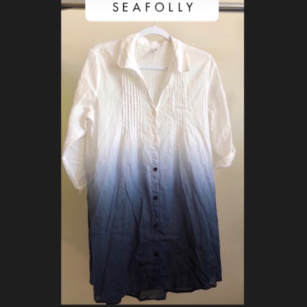 SEAFOLLY Beach Cover Up Shirt - like new!